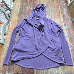 Athleta Purana Wrap Sweatshirt Women's XS Purple